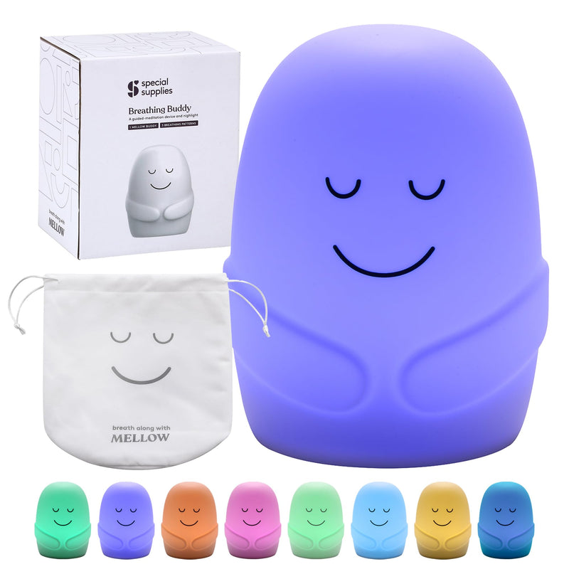 [Australia] - Special Supplies Mindfulness Guided Breathing Exercises, Nightlight Mode, Guided Daily Visual Relaxation and Restful Sleep for Kids or Adults, Color Changing Nightlight 