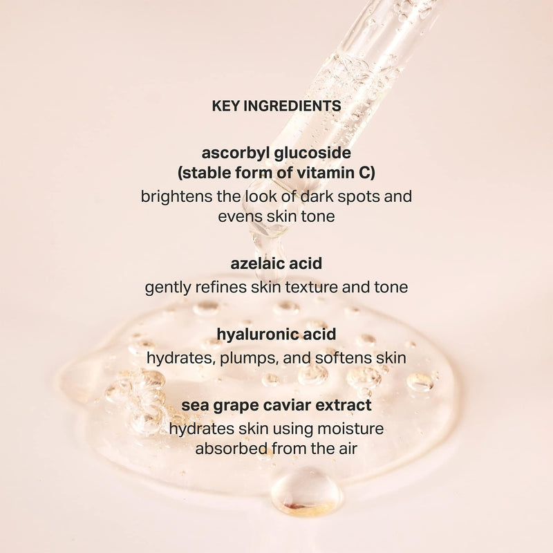 Cocokind Vitamin C Glow Serum, 1 Fl Oz (Pack of 3) | Brighten & Even Skin Tone and Texture, Hydrating Face Serum with Azelaic Acid and Sea Grape Caviar, Sensitive Skin Friendly 1 Fl Oz (Pack of 3)