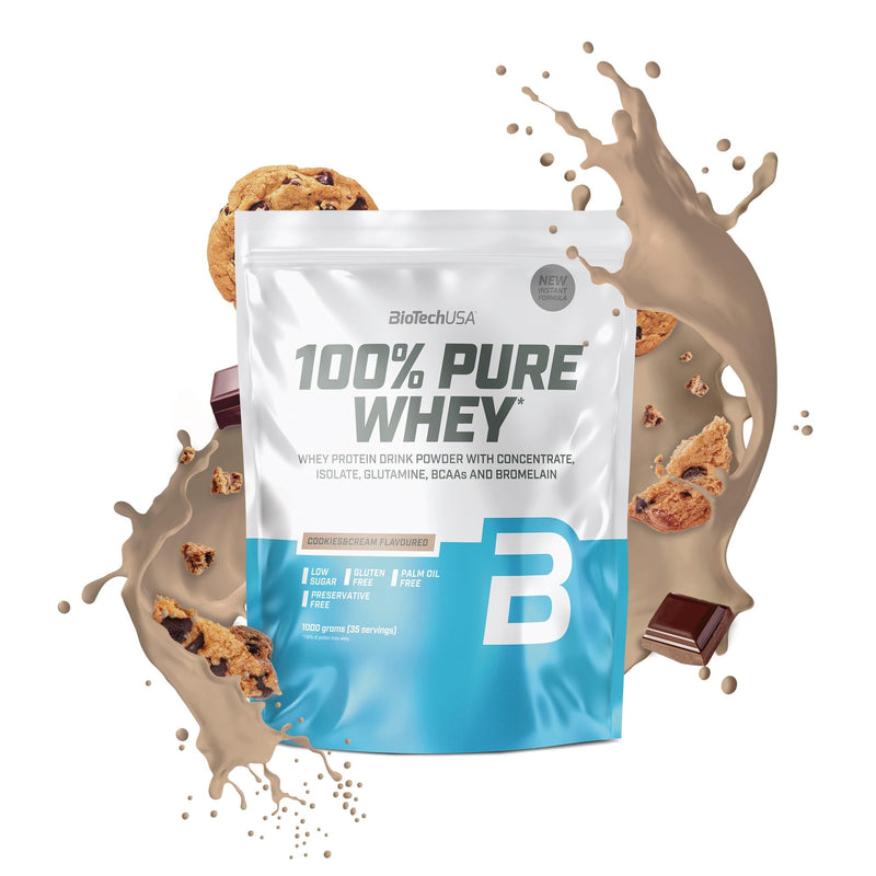 [Australia] - BioTechUSA 100% Pure Whey Cookies & Cream, 1000g 1kg (pack of 1) 