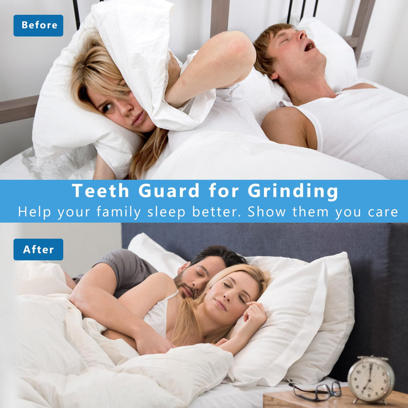 [Australia] - Mouth Guard for Grinding Teeth at Night, Mouthguards for Grinding of Teeth, Night Guards for Teeth Grinding, Reusable Mouth Guard for Sleeping, Bite Guard(2 Sizes, 4 Pcs) New 4 Count 