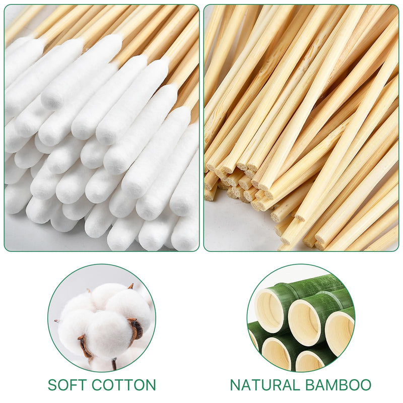 300 PCS Dog Qtips, 6 Inch Cotton Swabs for Dogs and Cats, Pet Cotton Ear Buds for Dog Ear Care, Long Bamboo Cotton Sticks for Dog Ear Cleaning Solution - PawsPlanet Australia