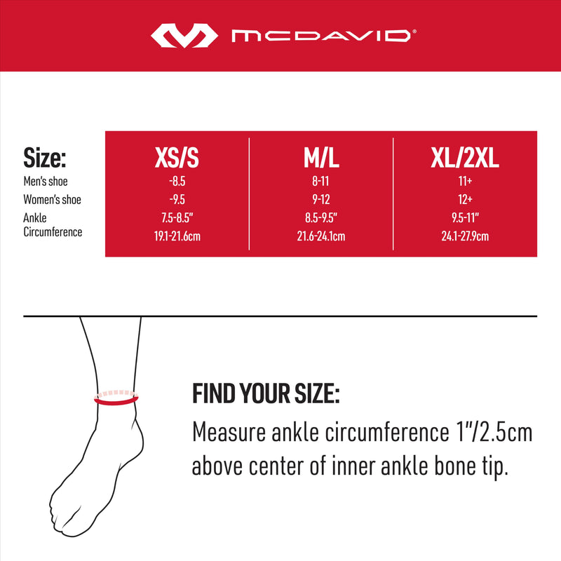 McDavid Ankle Brace, Low Profile Lace-Free Phantom Ankle Braces for Men Basketball and more. Lightweight Design, Advanced Strapping & Flex-Support X-Large/2X-Large (Pack of 1)