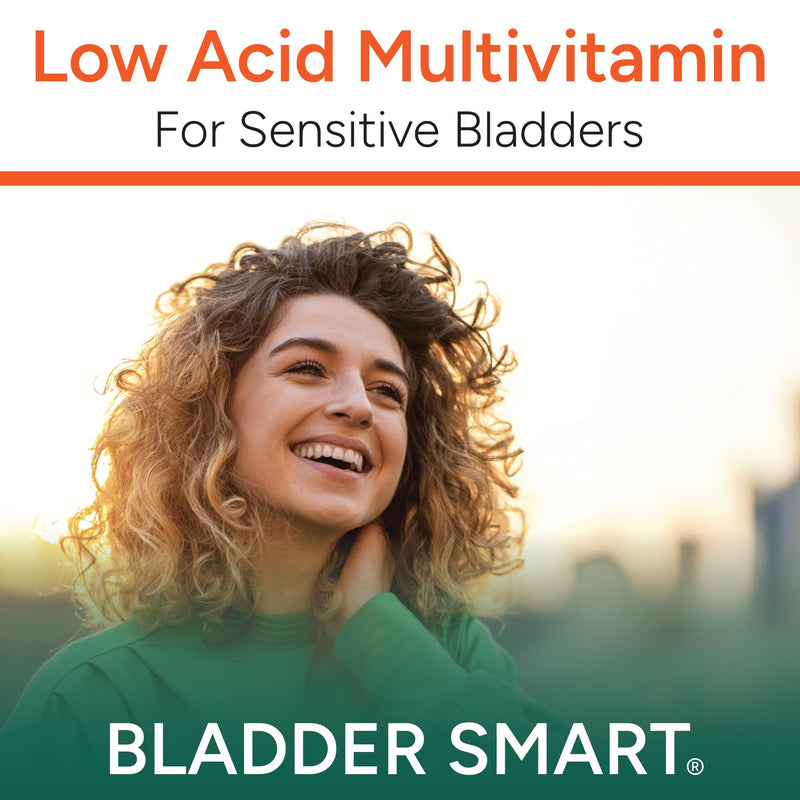Low-Acid Multivitamin for Sensitive Bladders | 12 Vitamins & 9 Minerals | Buffered Vitamin C & Burdock Root | USA Manufactured | 60 Capsules