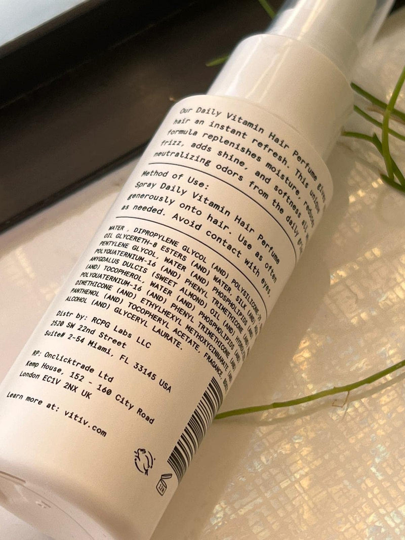Daily Vitamin Hair Perfume - Long lasting fragrance that refreshes hair, neutralizes odors, all while providing shine, softness & hydration 2.5oz