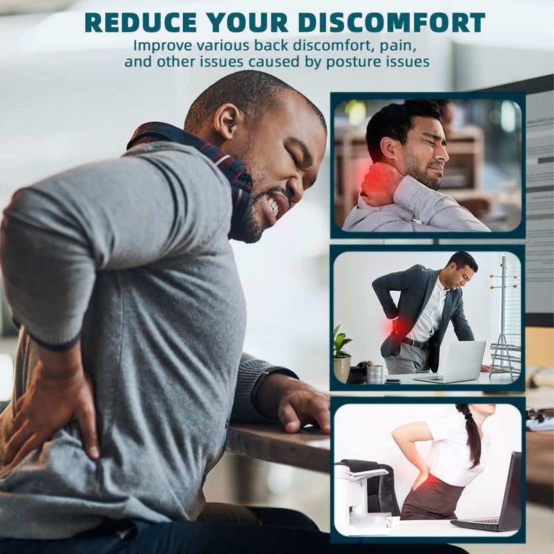 Female and male posture correctors, adjustable and providing comprehensive back support, suitable for relieving upper and lower back, shoulders, neck, collarbones, etc X-Large(37"-47")