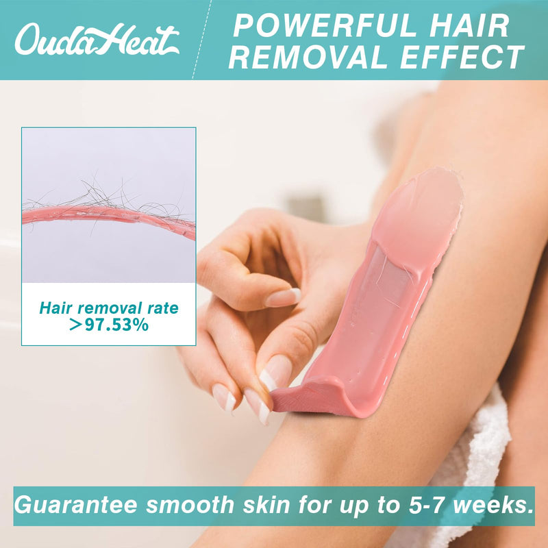 [Australia] - 0.6lb Hypoallergenic Hard Wax Beads for Hair Removal Sensitive Skin, Brazilian, Face, Bikini, Eyebrow, Back, Chest, Legs, Armpit, Waxing Beads for Women Men, 3 Silicone Sticks, Rose 