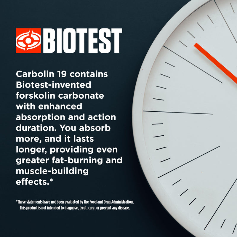 [Australia] - Biotest Carbolin 19 High-Performance Forskolin (30 Day Supply) 60 Softgels 