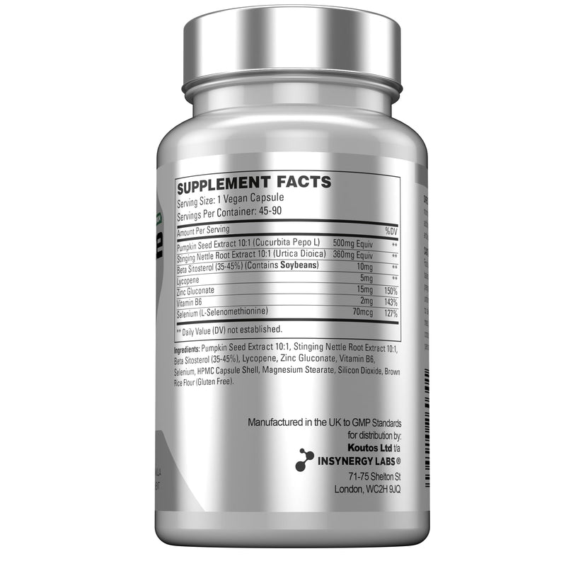 Ultra Premium Prostate Supplement - Prostate Pro, Prostate Supplements for Men | Stinging Nettle, Beta Sitosterol, Lycopene 90 Vegan Capsules Prostate Support