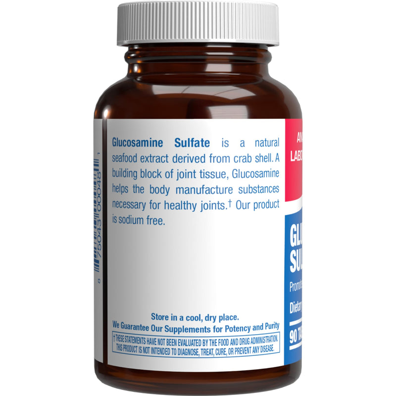 [Australia] - Glucosamine Sulfate Joint Health Supplement - Soft Tissue Cartilage Tendon and Ligament Supplement for Enhanced Mobility Comfort and Flexibility - Non-GMO Sodium Free & Made in The USA - 90 Servings 