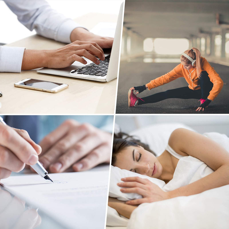 2 Pairs Copper Arthritis Gloves for Women Men, Touch Screen Anti-Slip Arthritis Compression Gloves for Relieving Carpal Tunnel Aches, Rheumatoid Pains, Joint Swell Two Pairs Large: 3 1/8''-3 1/2''