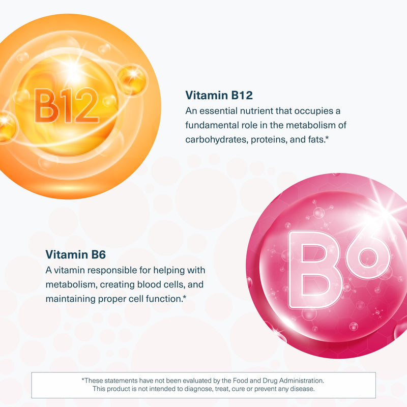 Youtheory B12B6 Zero Sugar Gummy, Raspberry Flavor, 60 Vegetarian Gummies | Vegan Vitamin B6 and Vitamin B12, Offers Brain Health, Energy, and Immunity Support*, Dairy, Soy, and Gluten-Free 60 Count (Pack of 1)