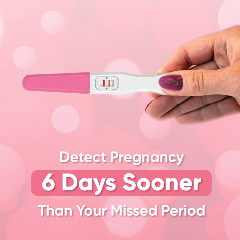 Wondfo Early Result Pregnancy Test Sticks-6 Days Before Missed Period | Simple Urine Stream Test, Clear Double Line,Reliable Home Self-Testing,Sensitive HCG Detection 10 Pack