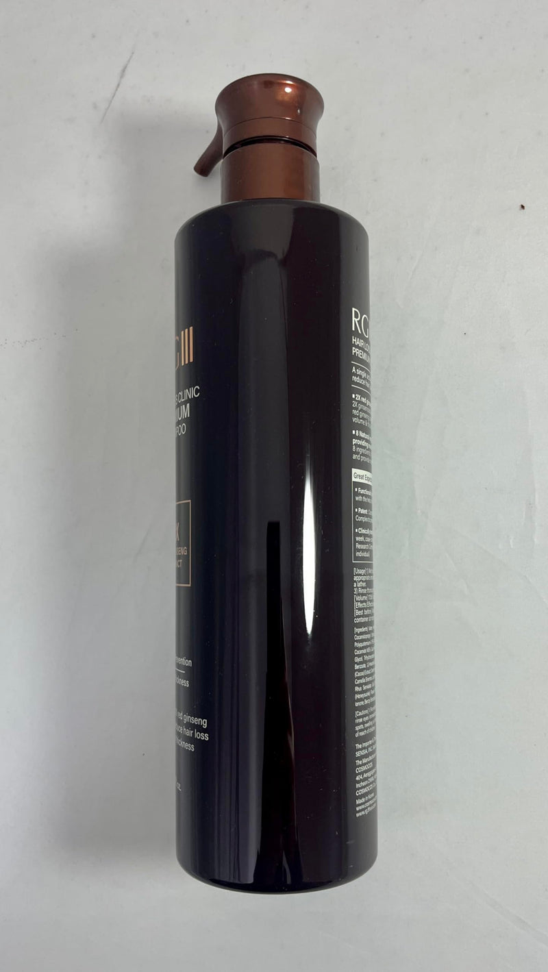 RG3 RGIII PREMIUM HAIR LOSS CLINIC SHAMPOO (ONE BOTTLE)