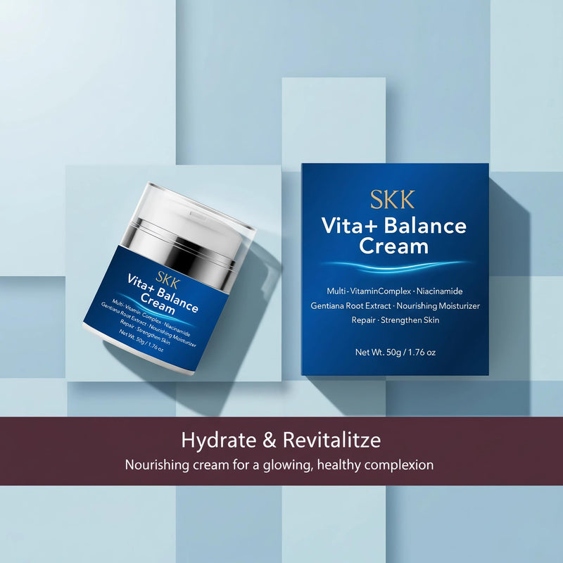 Vitamin C Serum & Collagen Face Cream Set for Face, 2-Step Skincare | Vitamin C serum helps improve the look of dark spots; collagen face cream supports smoother, moisturized skin