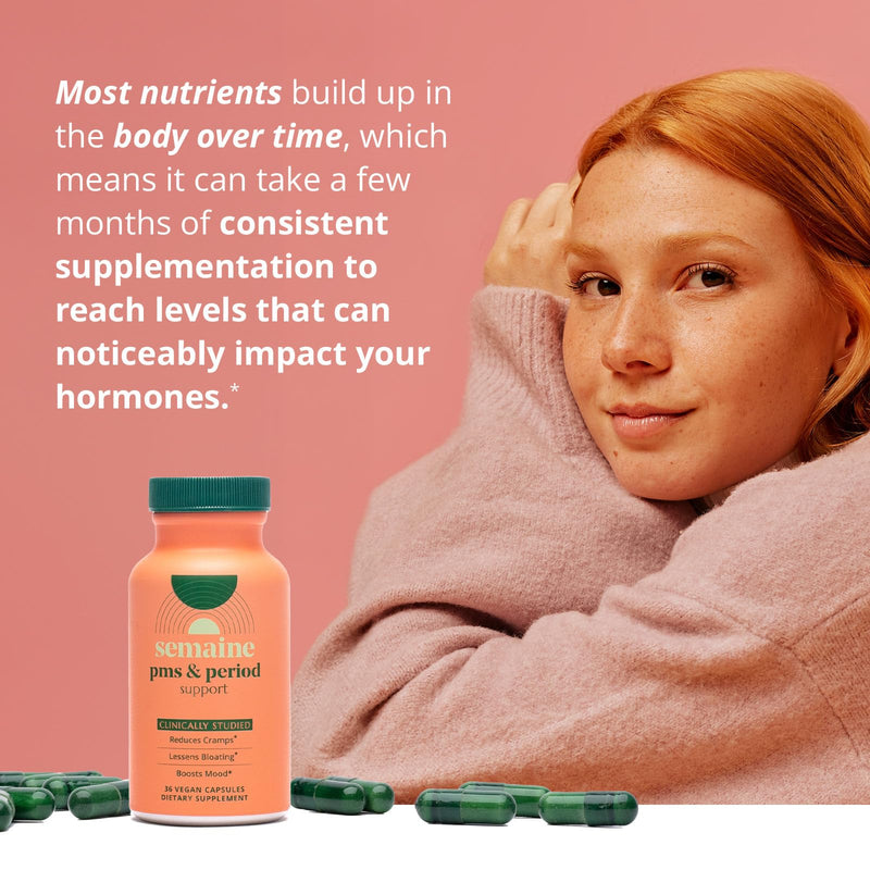 [Australia] - PMS & Period Relief - Menstrual Cramp Relief: No More Period Cramps, Mood Swings, or Bloating. PMS Supplement for Happy Hormones and Period Relief. (40 Count) 40 Count (Pack of 1) 