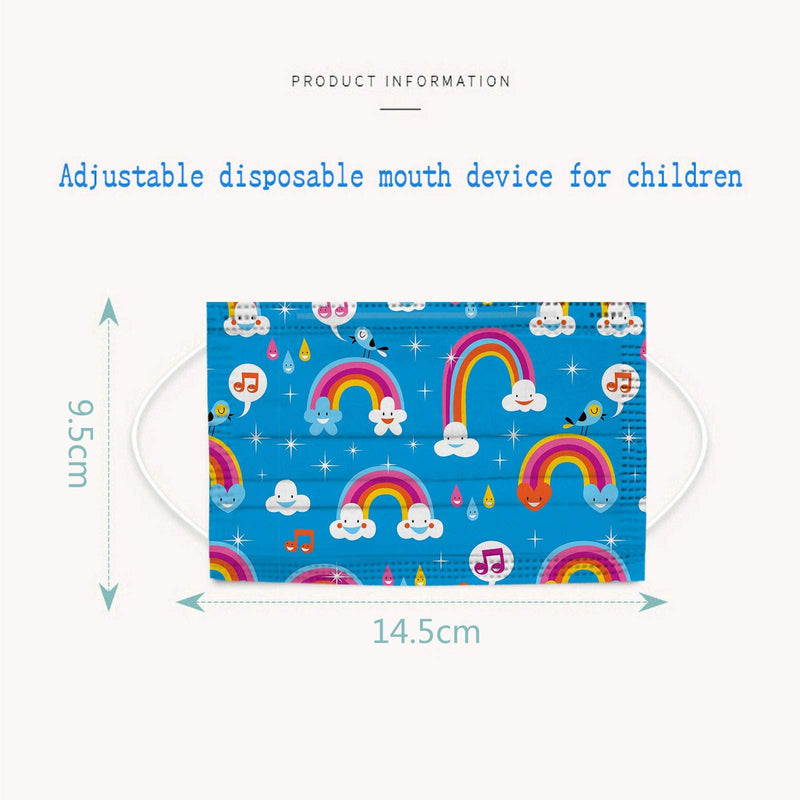 [Australia] - YUGYUJ 50Pcs Kids Face Mask Childrens 3 Ply Non-Woven Protective Breathable Kids Face Mask for Boys Girls Outdoor School 50pcs Kids Mask a 