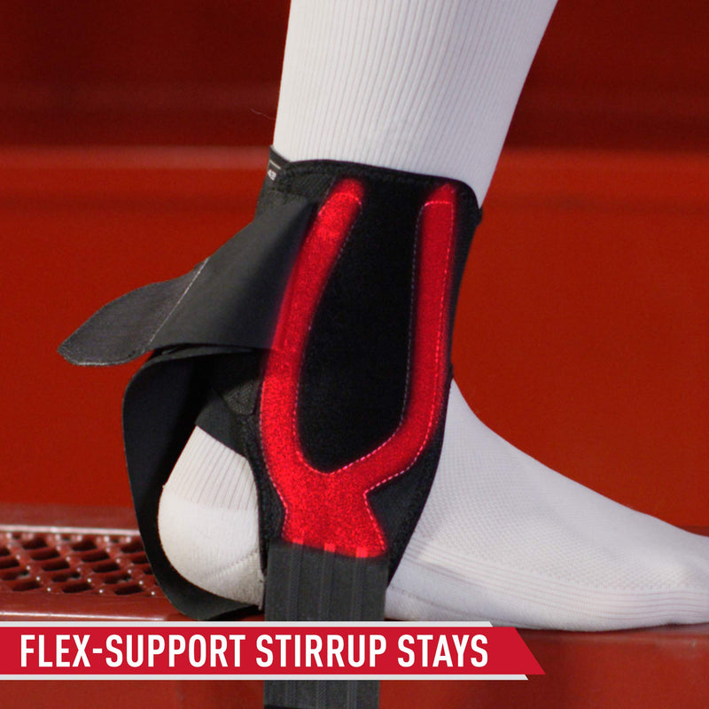 [Australia] - McDavid Stealth Lace-Free Ankle Brace, Lightweight Support and Stability with Flex-Support Stays for Cleats, Men and Women X-Large (Pack of 1) 