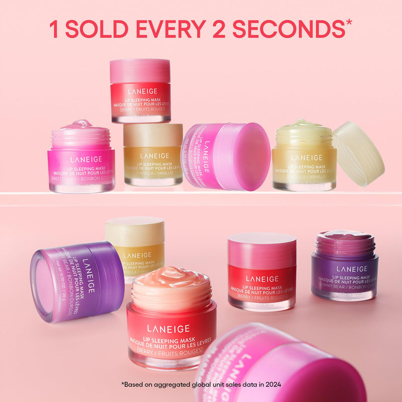 [Australia] - LANEIGE Lip Sleeping Mask: Nourish, Hydrate, Vitamin C, Murumuru & Shea Butter, Antioxidants, Flaky, Dry Lips Strawberry Shortcake 