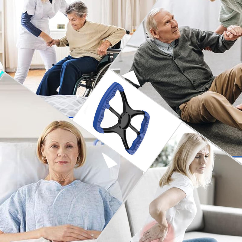 [Australia] - 10.8" Standing Aid and Handicap Bar with Non Slip Handles Fall Assist Devices 450 Lbs Weight Capacity, Portable Mobility for Elderly Senior Patients, Disable and Caregivers Blue 