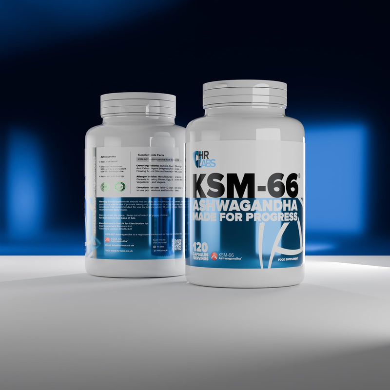 KSM-66 Ashwagandha, Sleep Aid, Stress Reduction, Improves Libido, Testosterone Levels, Immune & Cognitive Function, 120 x 500mg Capsules, Unflavoured