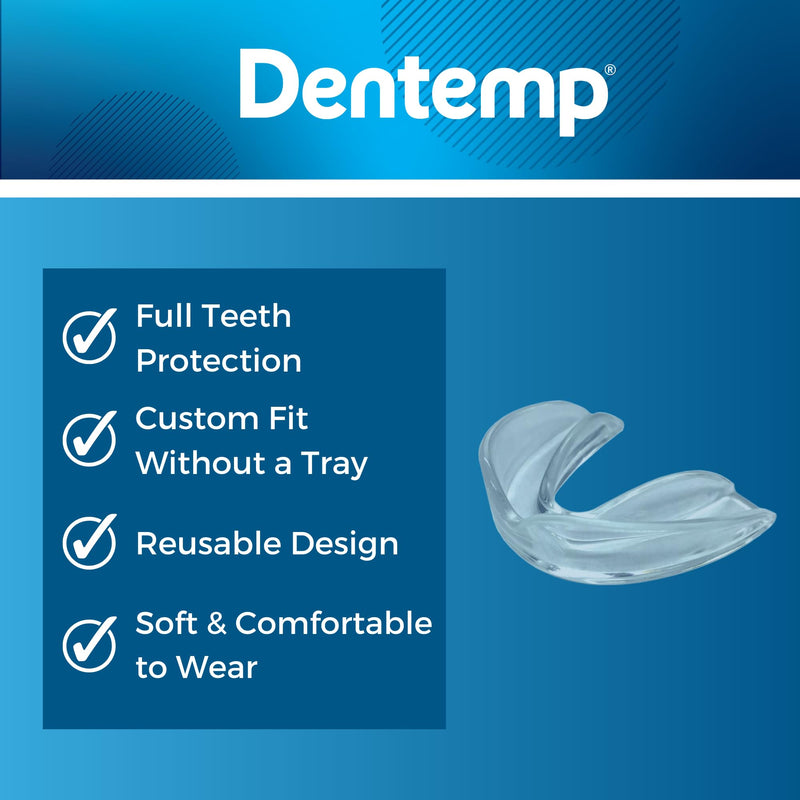 Dentemp Protect-It Custom Fit Mouth Guard 8 Pack for Teeth Grinding at Night - Night Guards for Sleep