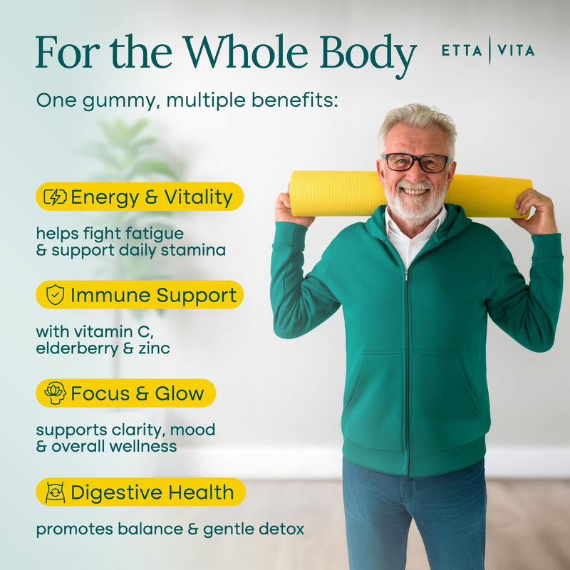 Fruits and Veggies Gummies with 9 Superfruits & 30 Veggies (120 Soft Chews) | Fruits and veggies supplement with vitamins & minerals, super greens gummies, non-GMO, pectin-based, gluten-free, USA