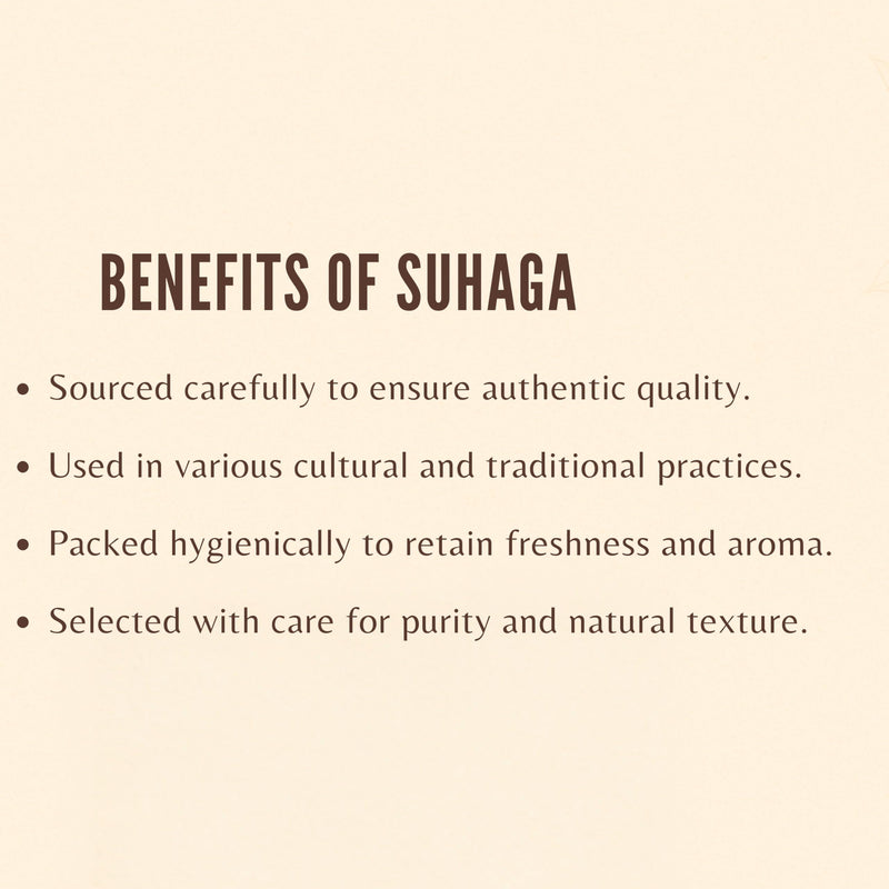 [Australia] - Suhaga (Crystals) 50gm | Borax | Sodium Borate | Tankan Bhasma 