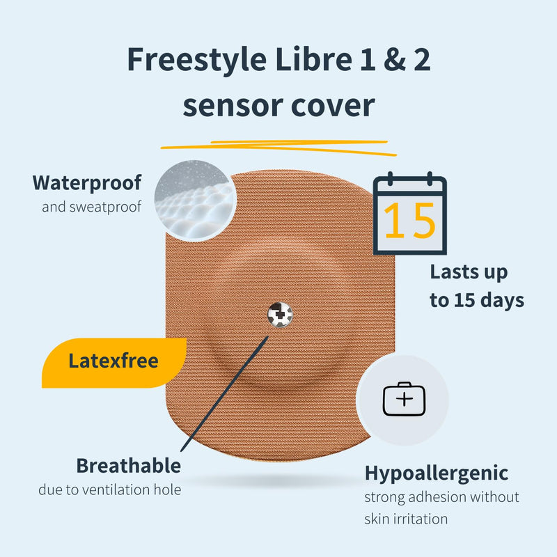 MySweetStitch - 25 x Freestyle Libre 1 & 2 Patches Oval with Ventilation Hole, Overpatch Ø 70 x 55mm, Waterproof, Breathable, Skin-Friendly, Made in Germany, Pride 25 piece