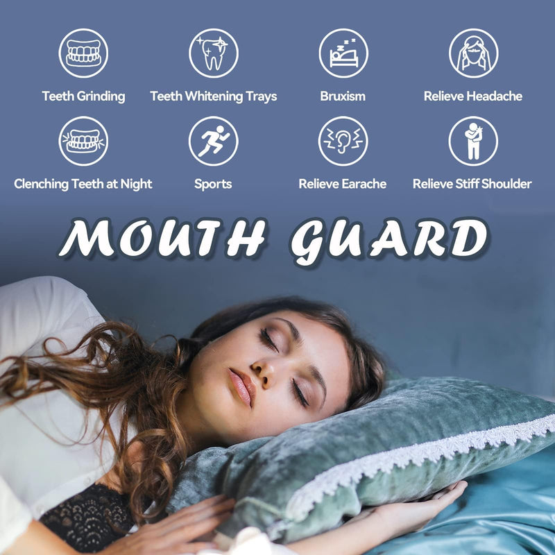 [Australia] - Kids Mouthguard for Teeth Grinding, Pack of 8 Moldable Kids Mouth Guards for Clenching Teeth, Sport Athletic, Whitening Tray 
