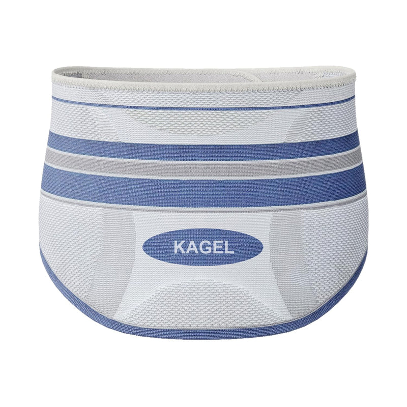 [Australia] - KAGEL MED back bandage - orthopedic bandage for men and women with metal supports and 3D compression - medical back support belt & back strap & kidney warmer (L (95-110cm)) L (95-110cm) 