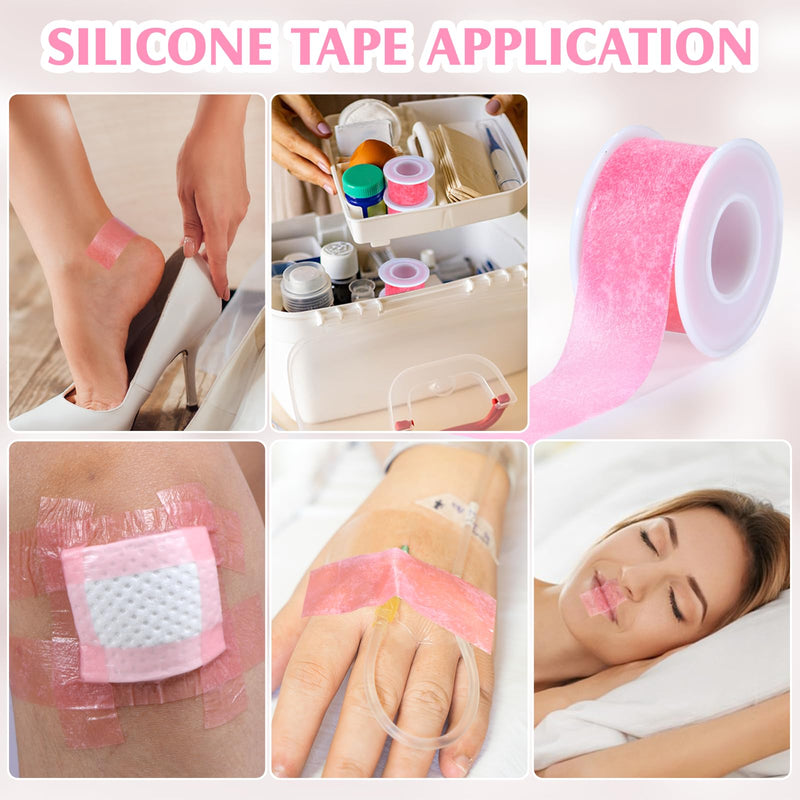 [Australia] - Silicone Medical Tape -1 in √ó 1.5 yds (1 Roll) Waterproof Tape for Sensitive Skin Wound Care, Latex-Free, Painless Removal, Reusable for Gauze Pads and First Aid 2.5 cm x 1.5 m (1 in x 5 ft) 