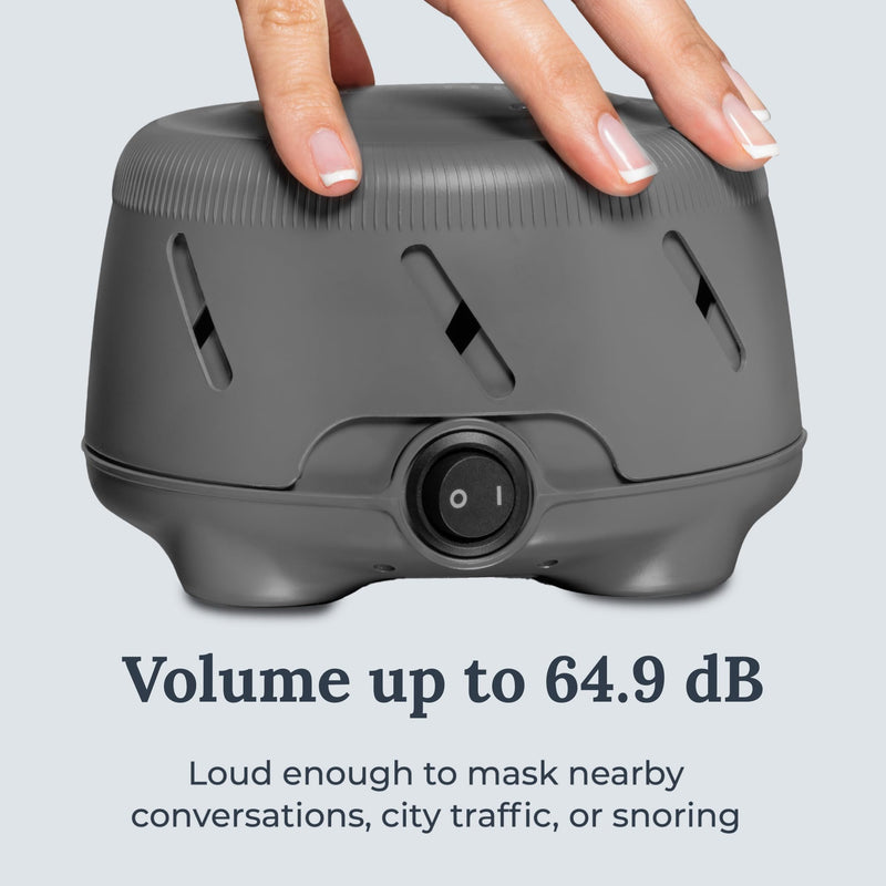 [Australia] - Yogasleep Dohm Uno White Noise Sound Machine, Fan-Based Natural Calming Pink Noise for Office Privacy, Sleep Aid & Meditation. Adjustable Tone & Noise Canceling for Travel, Baby & Adults (Charcoal) 1 Count (Pack of 1) 