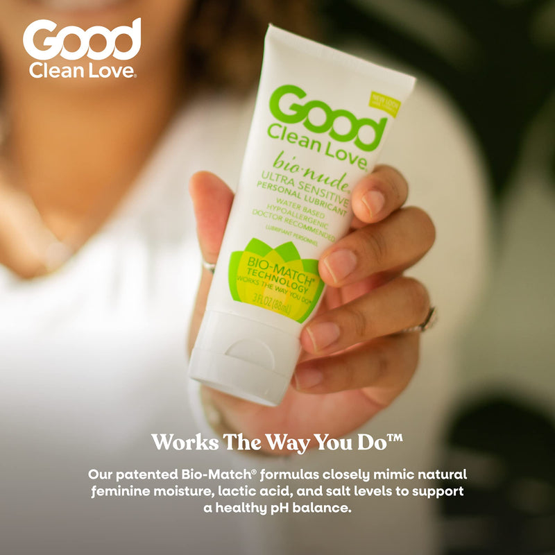[Australia] - Good Clean Love BioNude Ultra Sensitive Personal Lubricant, Water-Based & Hypoallergenic Lube, Unscented Intimate Wellness Gel for Men & Women, 3 Oz 3 Fl Oz (Pack of 1) 