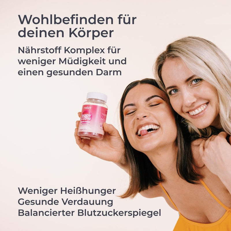 [Australia] - YUICY® Apple Cider Vinegar Gummies - With B12 & Folic Acid for Energy, Digestion & Metabolism - Vegan & Sugar-Free - Delicious Apple Flavor - Apple Cider Vinegar Gummies - 60 Pieces - BODY GLOW 60 Gummies - Single Pack 