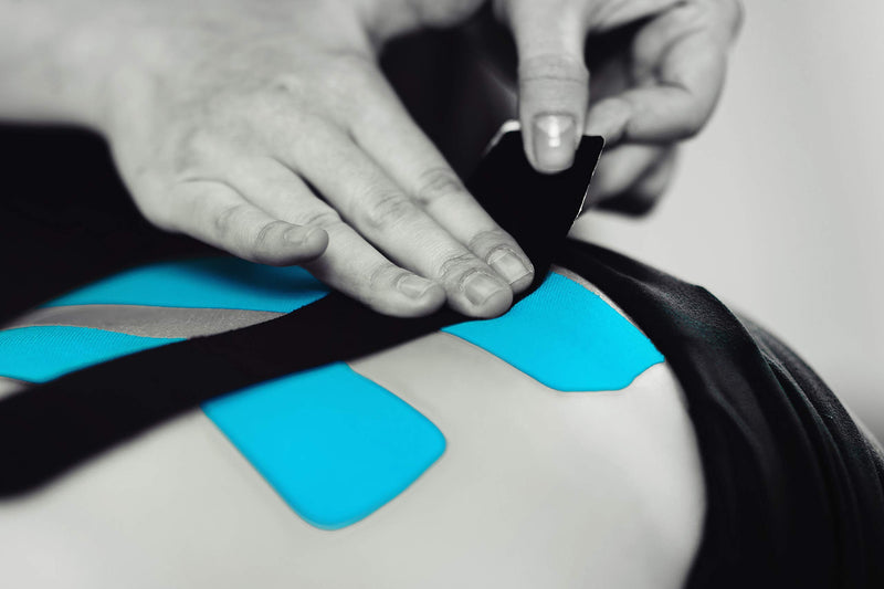 [Australia] - Original Kinesiology Athletic Tape. Professional Sports Tape for Ankle Wrist Knee Shoulder Muscles Joints. Latex Free, Waterproof, Stretchy, and Gentle on Skin. Up to 115 ft/Roll Black - Uncut 