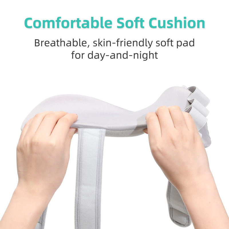 Fanwer Stroke Resting Hand Splint Left&Right, Hand Brace Splint for Stroke Patients - Functional Night Immobilizer Wrist Finger Brace Support for Straightening Fingers, Arthritis, Carpal Tunnel Syndrome (Left)