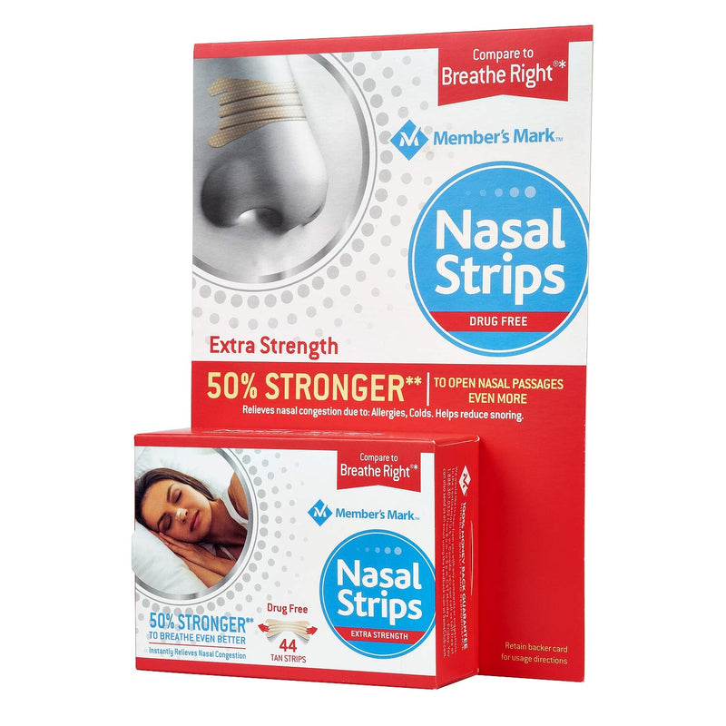 [Australia] - Member's Mark Extra Strength Nasal Strips, Tan (44 Count.) 