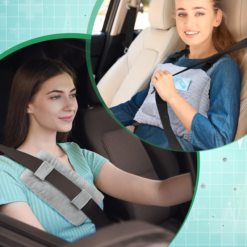 [Australia] - Post Mastectomy Pillow Seatbelt Pillow with Mastectomy Drain Holder Shower Bag for Breast Surgery Recovery Supplies Must Haves Breast Reduction Augmentation Patients Care Post Surgery Gifts 