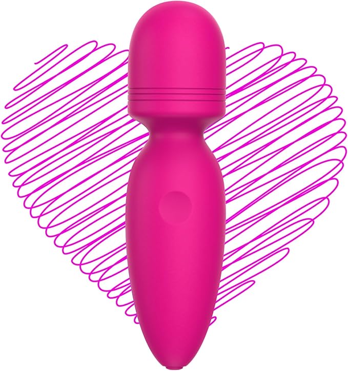 Mini Massager Tools,Gifts for Women Small Cordless Handheld Massager with 10 Vibration Modes, Personal Handheld Massager for Neck Shoulder Back BodyÔºàRose RedÔºâ