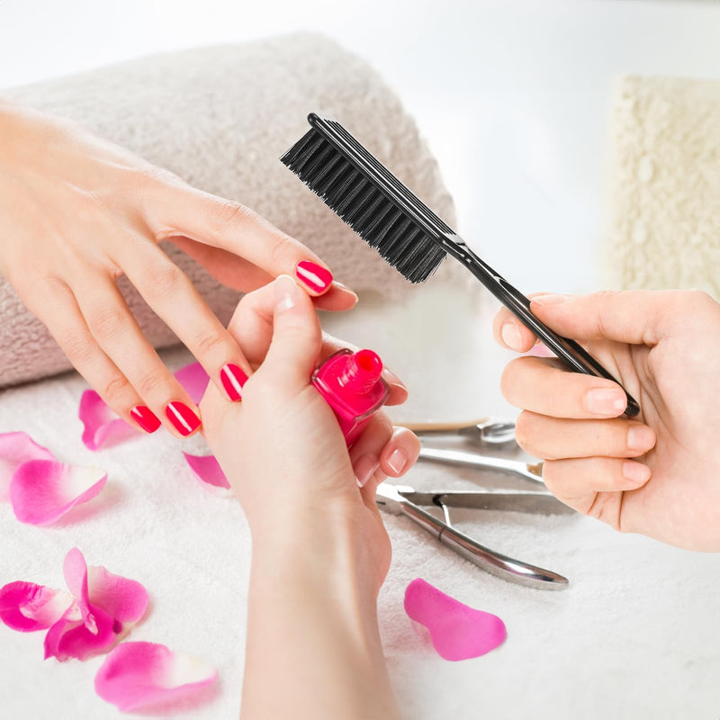 [Australia] - ZEAYEA 50 Pcs Blade Clipper Cleaning Brush, Barber Blade Cleaning Brush, Hair Styling Nylon Brush Tool for Trimmer Cleaning Clipper Manicure Salon Haircut, Barbers Supplies, Black 