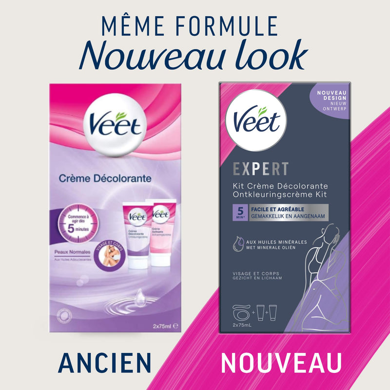 [Australia] - Veet Face and Body Hair Bleaching Cream 75ml 