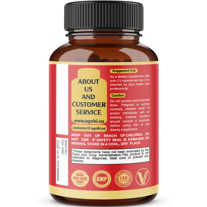[Australia] - 90 Capsules - Ashwagandha Supplement Capsules - Ginger Root, Turmeric, Rhodiola Rosea & Black Pepper 90 Count (Pack of 1) 