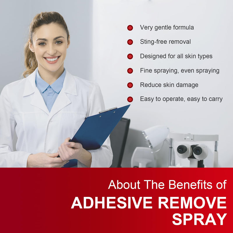 [Australia] - nosgay No-Sting Adhesive Remover Spray - Medical Adhesive Remover 1 Oz - Adhesive Remover for Skin Ostomy Bandage Wound Dressings Wig Glue Remover (1 Pcs) 1 Pcs 