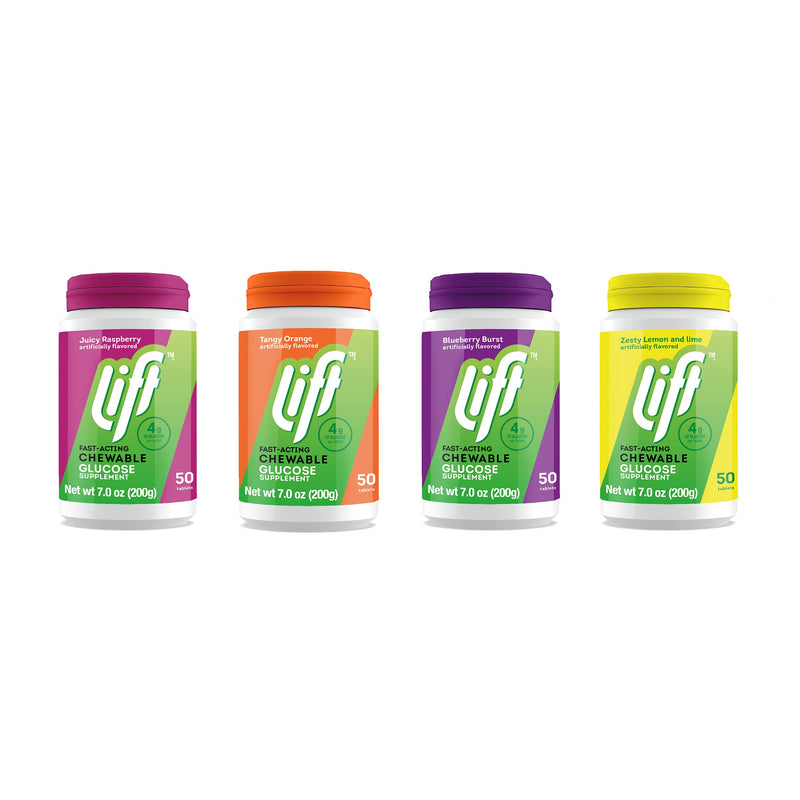 [Australia] - Lift Glucose | Fast-Acting Glucose Chewable Energy Tablets | Raspberry | 50 ct Jar (Pack of 1) 50 Count (Pack of 1) 