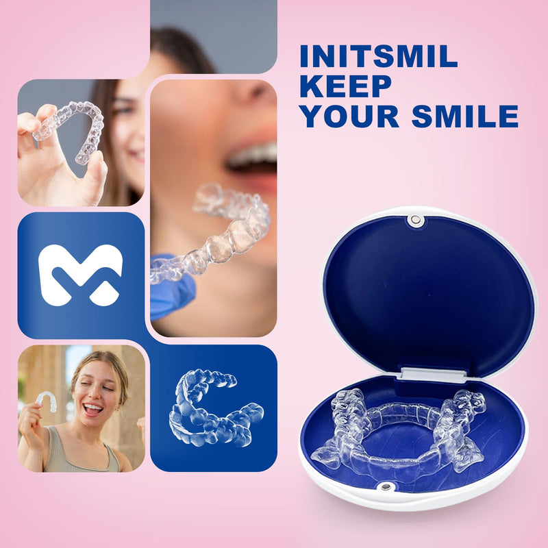 [Australia] - Teeth Retainer for Upper and Lower Teeth - Clear, Comfortable, BPA-Free, Durable, Easy to Use, Ideal for Teeth Retention after Braces, for Adults and Teens Upper & Lower Set 