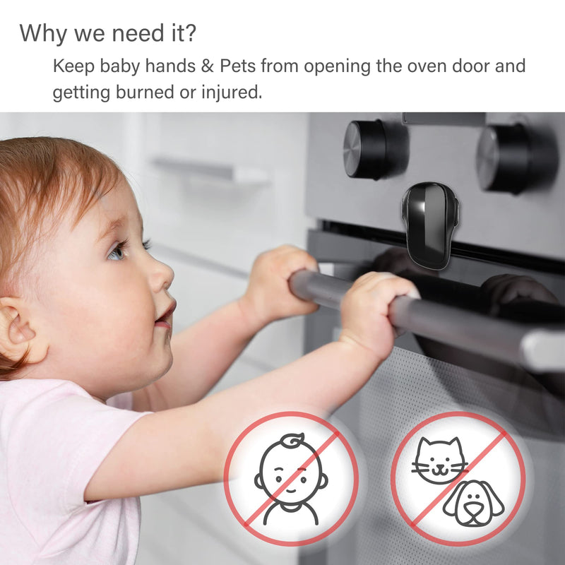 [Australia] - Oven Child Safety Lock, Heat-Resistant, Black 