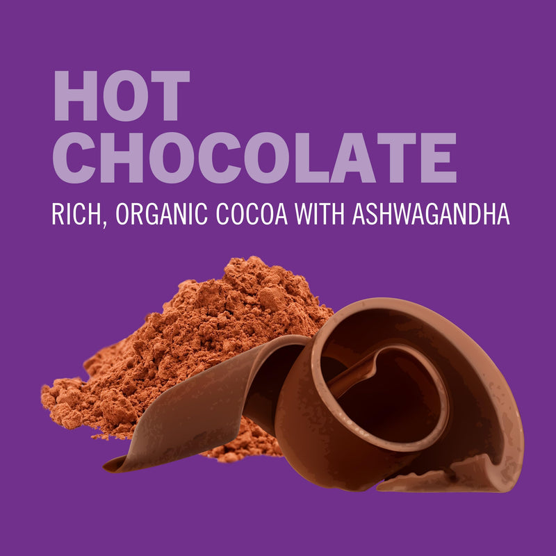 [Australia] - OM MUSHROOM SUPERFOOD Hot Chocolate Blend Mushroom Powder, 8.47 Ounce Canister, 30 Servings, Cocoa, 2g of Sugar, 25 Calories, Lion's Mane, Reishi, Chaga, Turkey Tail, Focus and Stress Support 8.47 Ounce (Pack of 1) 