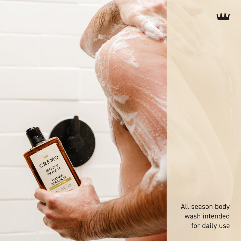 [Australia] - Cremo Body Wash Men, Notes of Italian Bergamot, Neroli Blossom, and Fresh Vetiver, Rich-Lathering Italian Bergamot, 16 Fl Oz 16 Fl Oz (Pack of 1) 