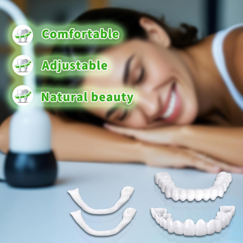 [Australia] - Temporary Veneers Kit for Women and Men, Tooth Replacement Kit, Nature and Comfortable (1 Count (Pack of 1), Natural)-0A01 
