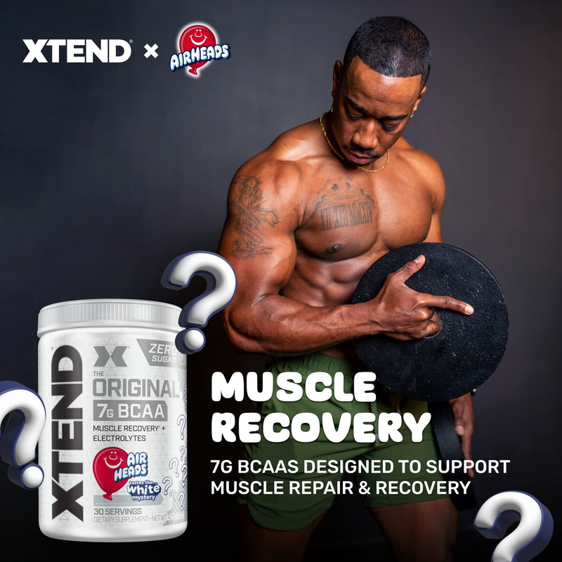 [Australia] - XTEND Original BCAA Powder Airheads Cherry | ZERO CARB, ZERO SUGAR - Post Workout Muscle Recovery Drink with Amino Acids - 7g BCAAs for Men & Women | 30 Servings, Airheads Cherry 30 Servings (Pack of 1) 